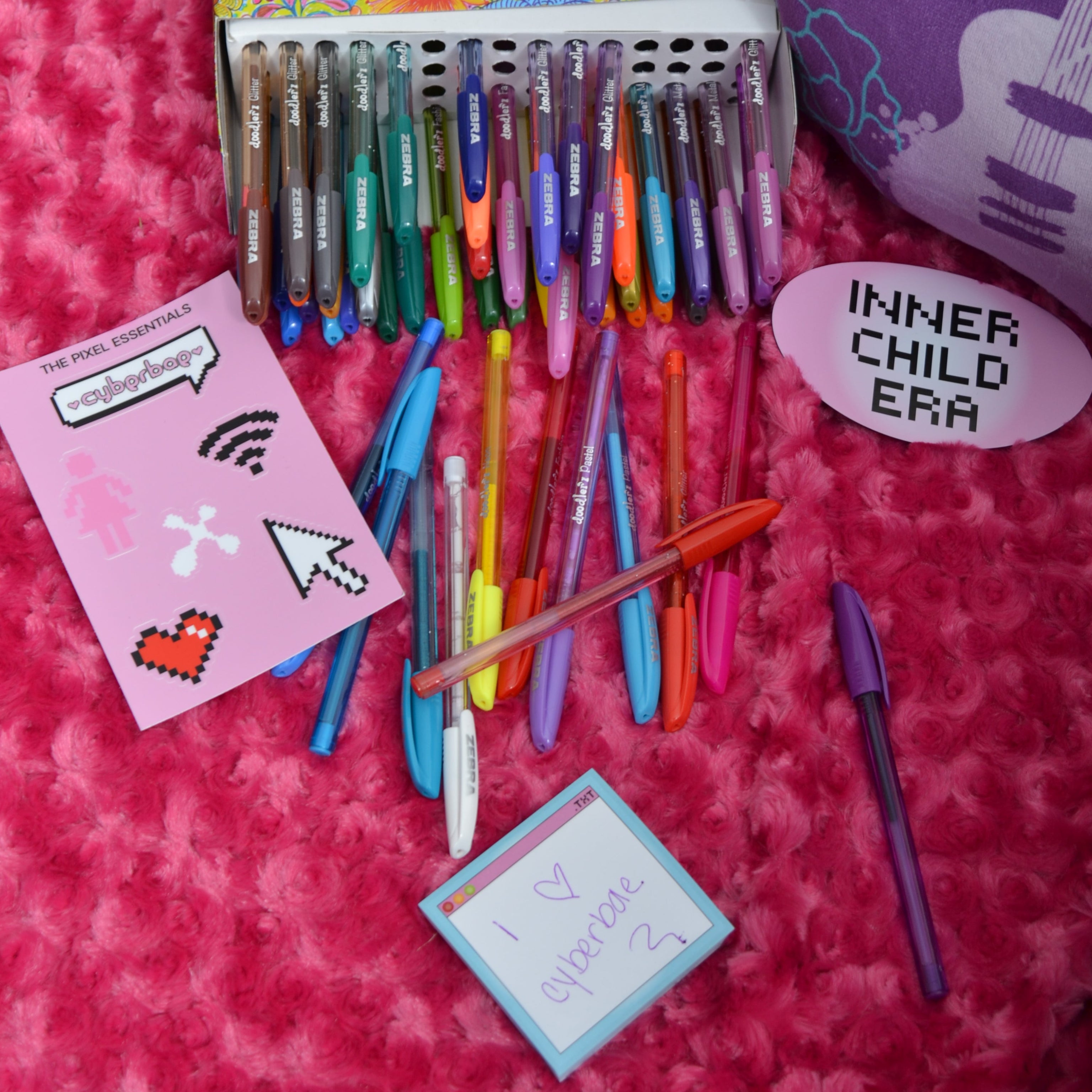 Pixel Essentials Sticker Sheet