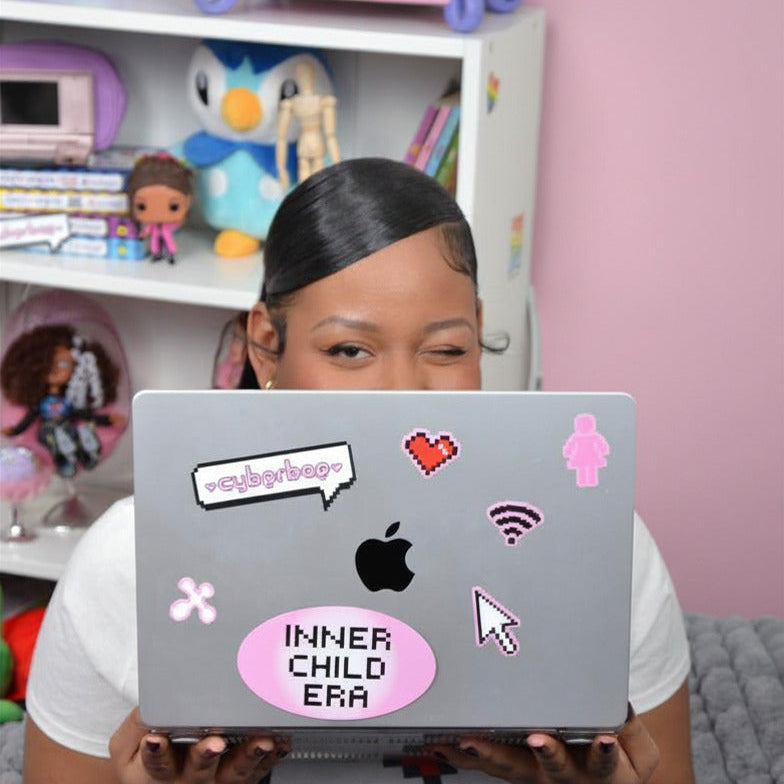 "CYBERBAE" Logo Sticker