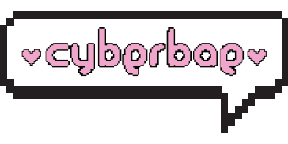 "CYBERBAE" Logo Sticker