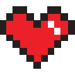 Pixel Heart Necklace
